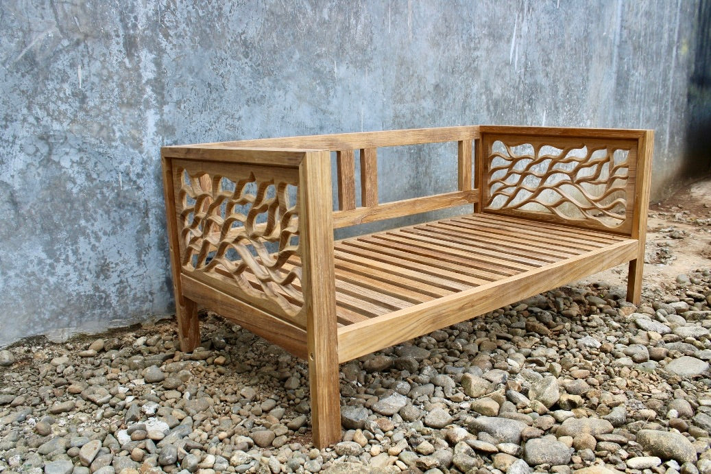 Hand Carved Loveseat